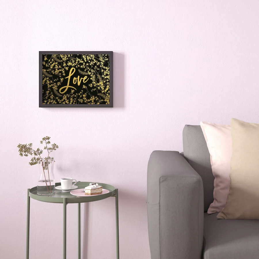 Постер - IKEA BILD, 40х30 см, «Позолоченная любовь», БИЛЬД ИКЕА (изображение №3)