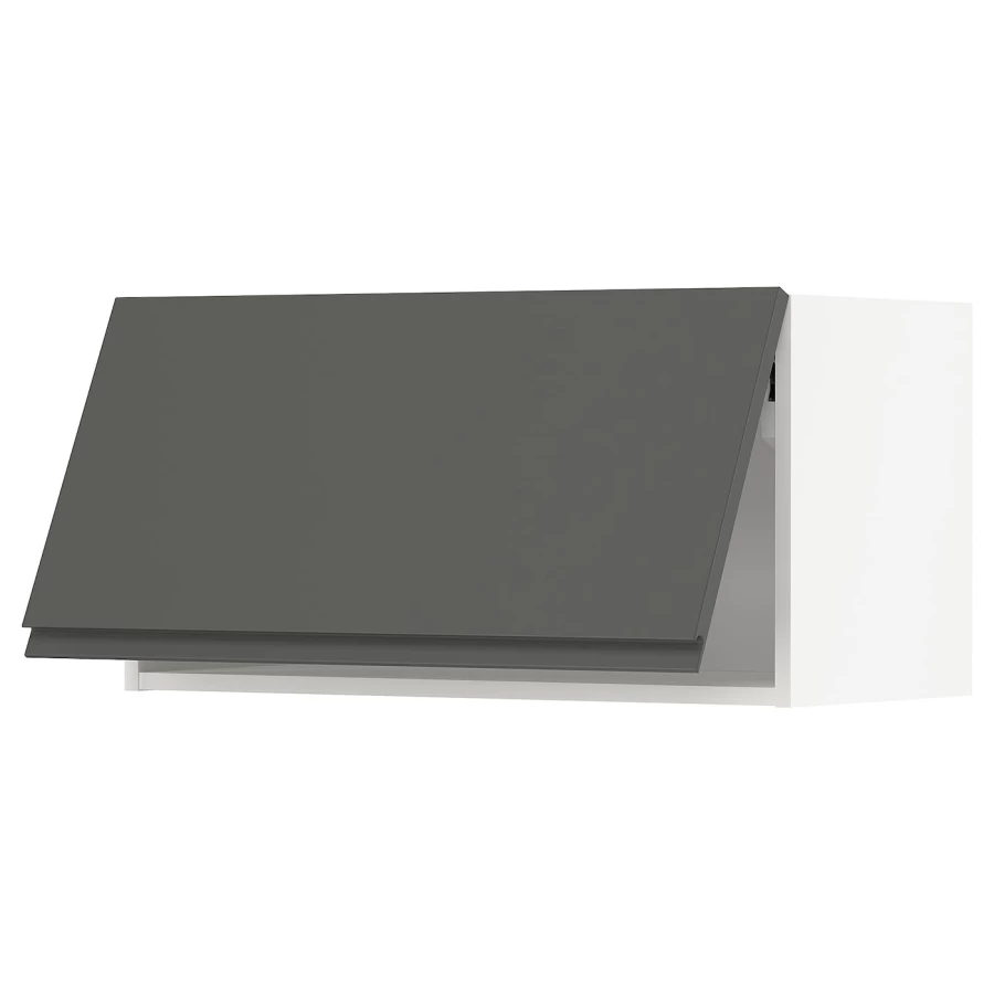 Навесной шкаф - METOD IKEA/ МЕТОД ИКЕА, 40х80 см, белый/черный (изображение №1)