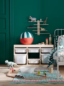 Второе фото. Детская настенная полка - LUSTIGT IKEA/ ЛУСТИГТ ИКЕА, 37x37х6 см, бежевый