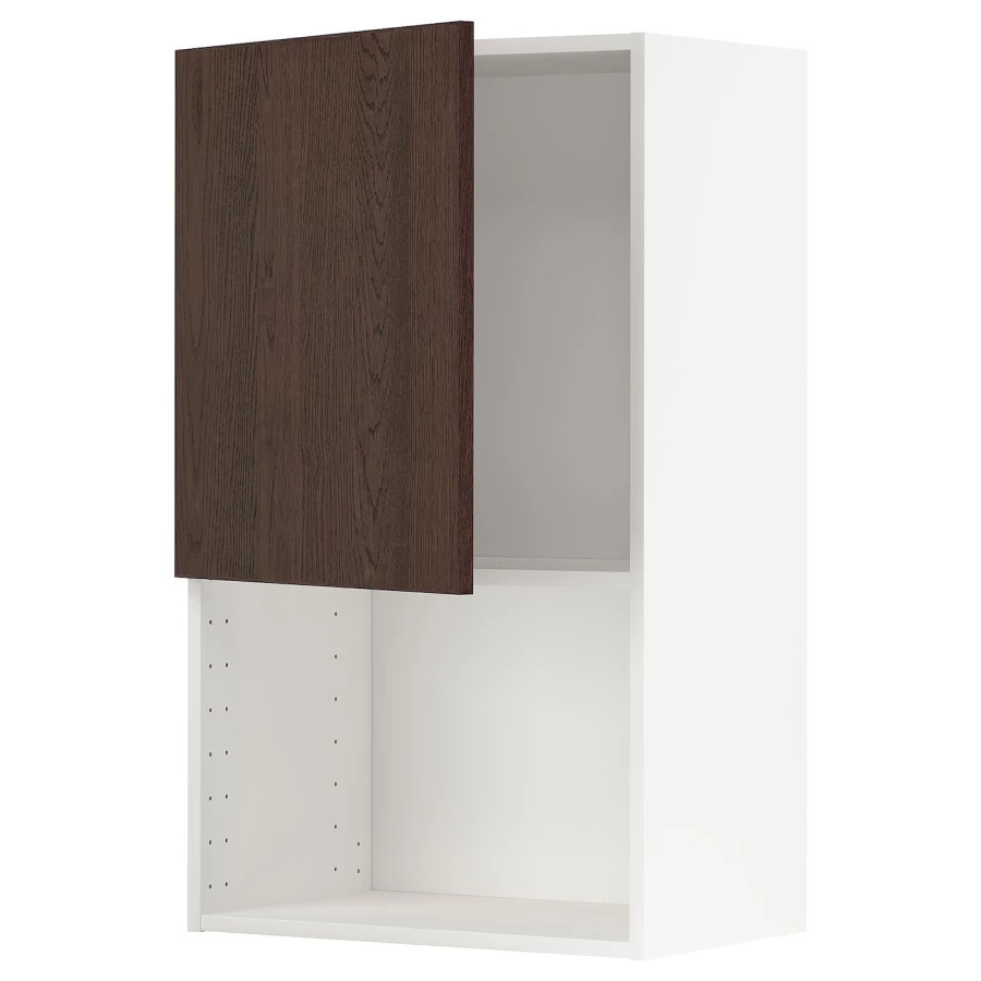 Навесной шкаф  - METOD  IKEA/  МЕТОД ИКЕА, 100х60 см, белый/коричневый (изображение №1)
