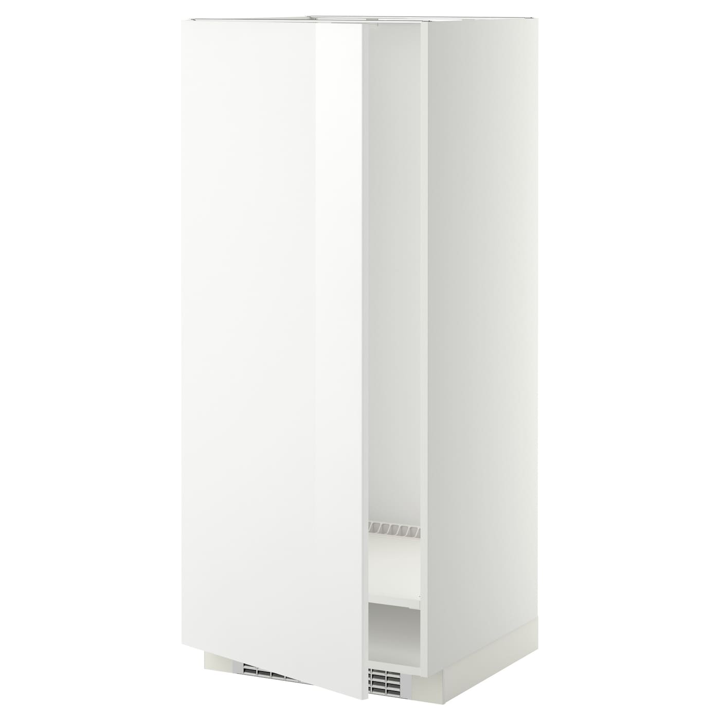 Напольный кухонный шкаф - IKEA METOD/МЕТОД ИКЕА, 140х60х60 см, белый глянцевый