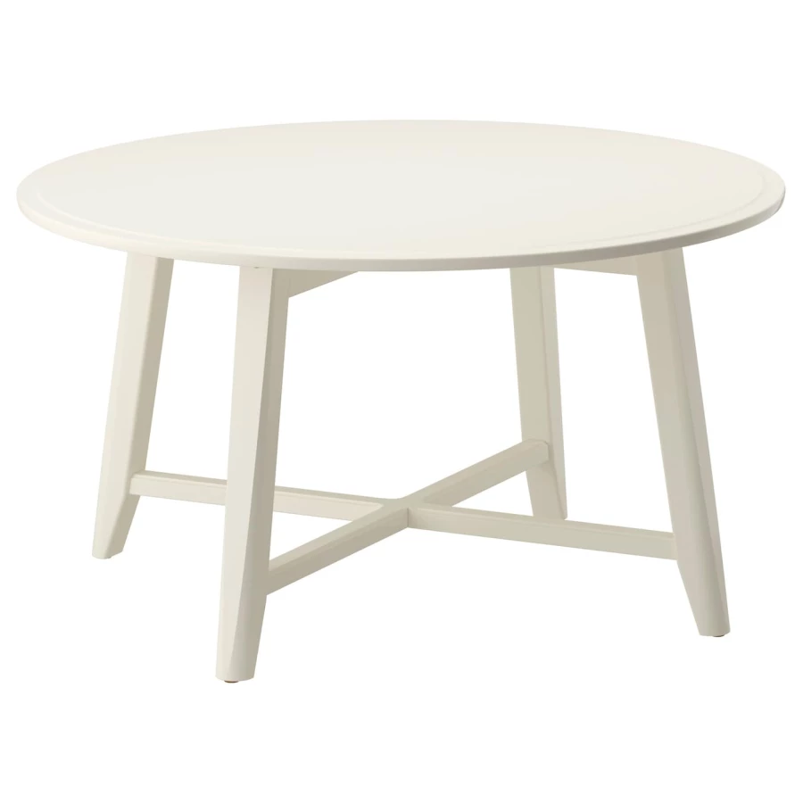 Журнальный стол - IKEA KRAGSTA/ИКЕА КРАГСТА, 90х48 см, белый (изображение №1)