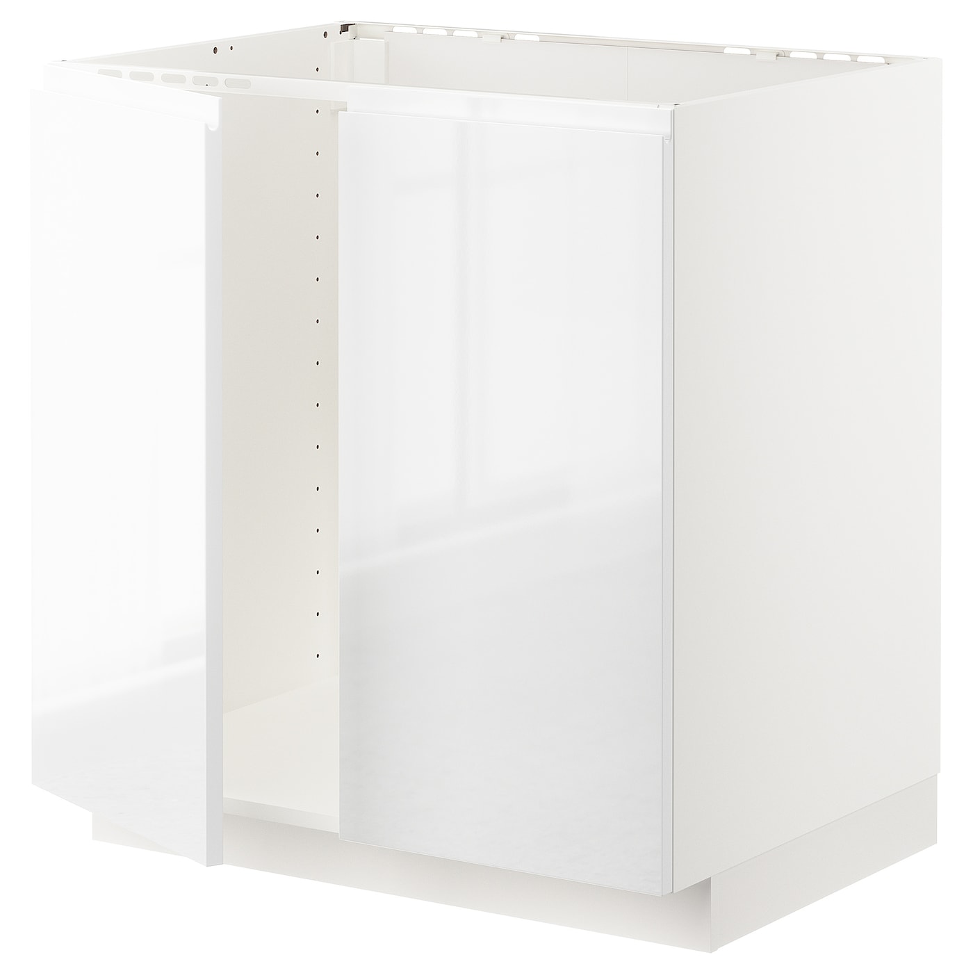 Шкаф под раковину/2 дверцы - METOD IKEA/ МЕТОД ИКЕА, 88х80  см, белый