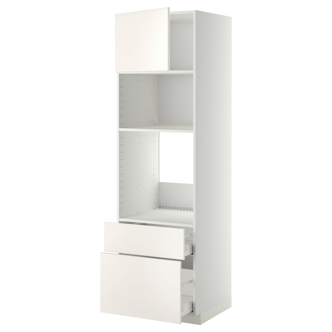 Шкаф-пенал - METOD / MAXIMERA IKEA/ МЕТОД/МАКСИМЕРА ИКЕА,  208х60  см, белый