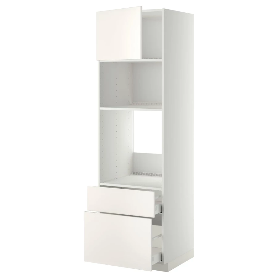 Шкаф-пенал - METOD / MAXIMERA IKEA/ МЕТОД/МАКСИМЕРА ИКЕА,  208х60  см, белый (изображение №1)