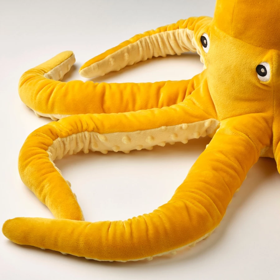 Мягкая игрушка - IKEA BLÅVINGAD/BLAVINGAD/БЛОВИНГАД ИКЕА, 50 см, желтая (изображение №6)