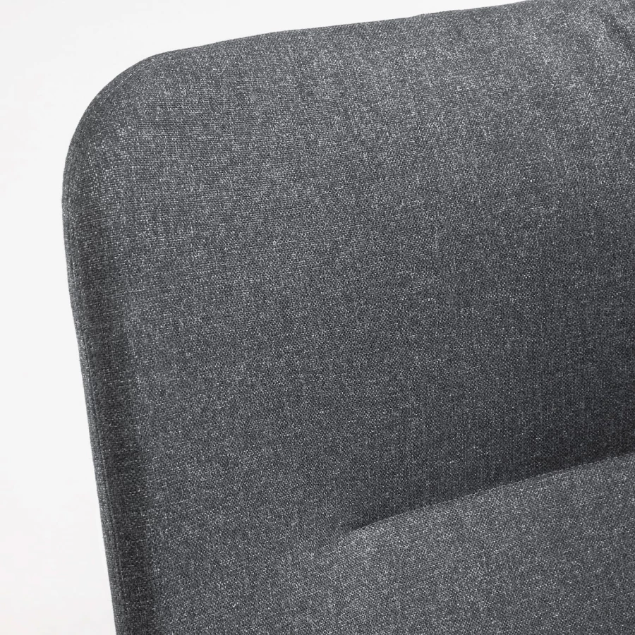 Кресло с высокой спинкой - IKEA VEDBO/ВЕДБО ИКЕА, 108х85х80 см, серый (изображение №5)