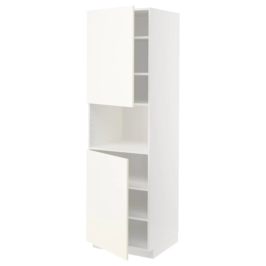Высокий кухонный шкаф с полками - IKEA METOD/МЕТОД ИКЕА, 200х60х60 см, белый (изображение №1)