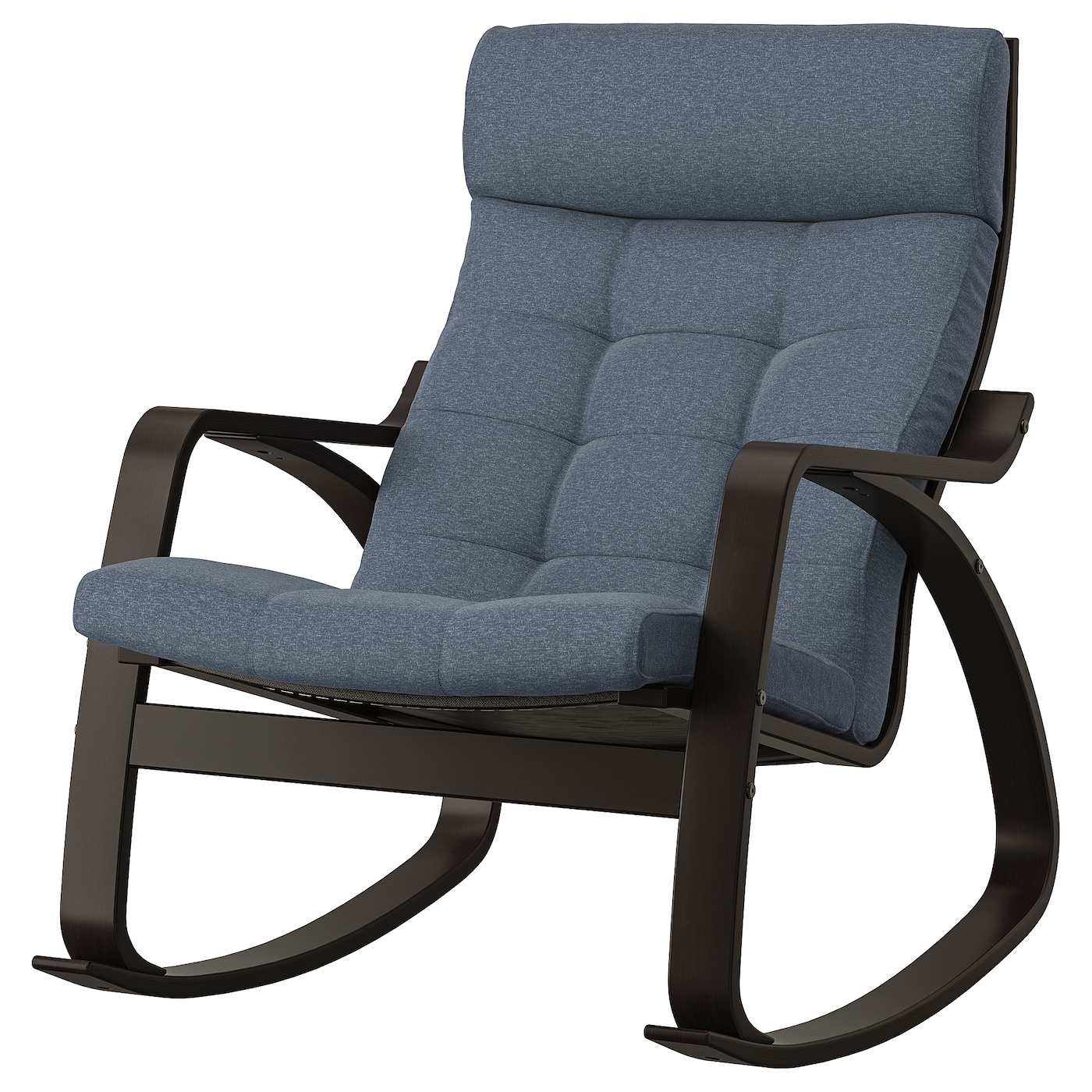 Кресло-качалка - IKEA POÄNG/POANG/ПОЭНГ ИКЕА, 68х94х95 см, синий