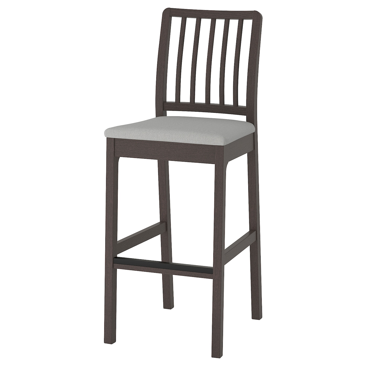 Барный стул - EKEDALEN IKEA/ЭКЕДАЛЕН ИКЕА, 114х45х51 см, коричневый