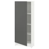 Высокий напольный шкаф - IKEA KNOXHULT/ИКЕА КНОКСХУЛЬТ, 153 см х 60 см х 31 см, белый/черный
