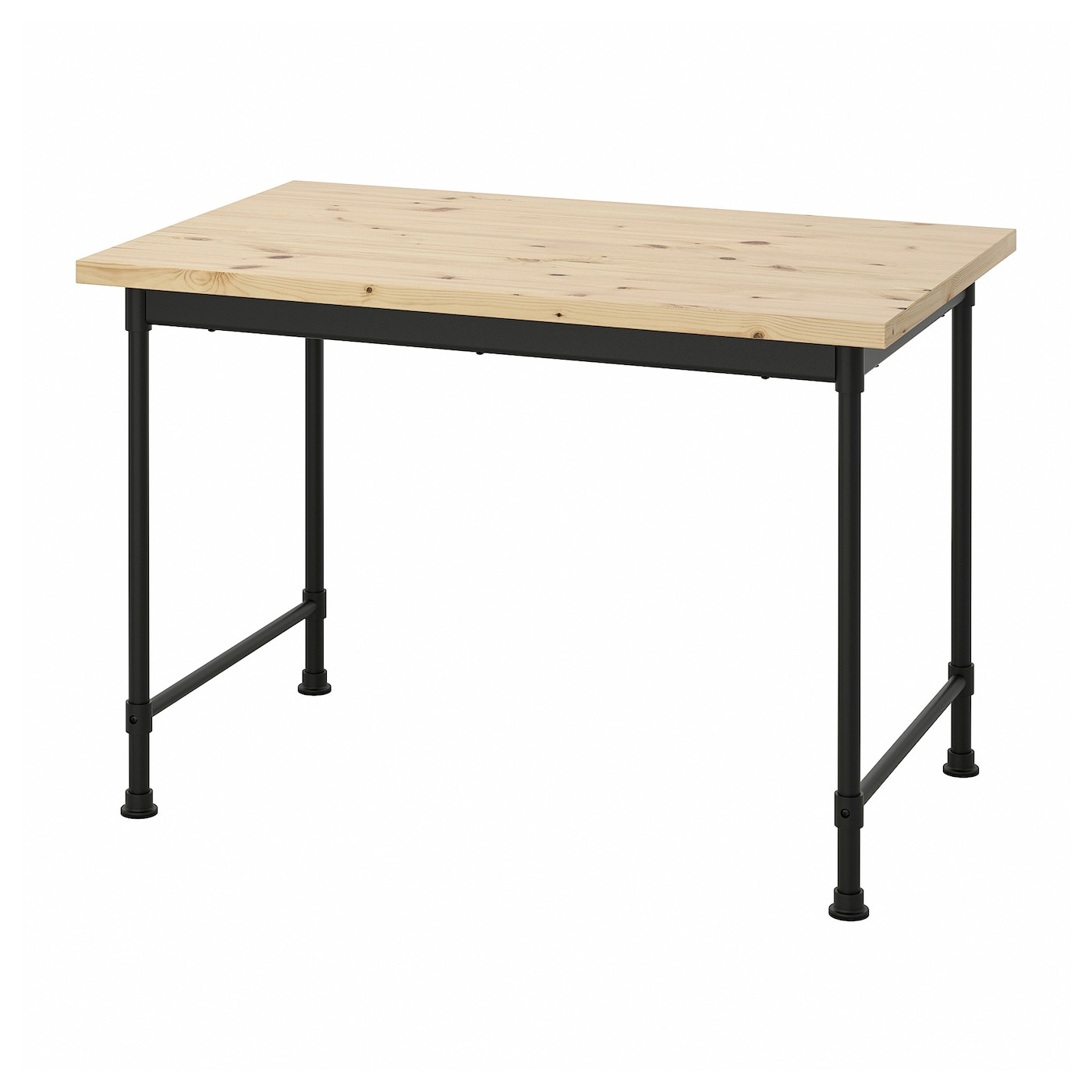 Письменный стол - IKEA KULLABERG, 110х70 см, под беленый дуб/черный, КУЛЛАБЕРГ ИКЕА