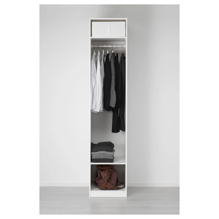 Шкаф - IKEA PAX/ÅHEIM/AHEIM/ОХЕЙМ ИКЕА, 60х50х236,4 см, белый (изображение №2)