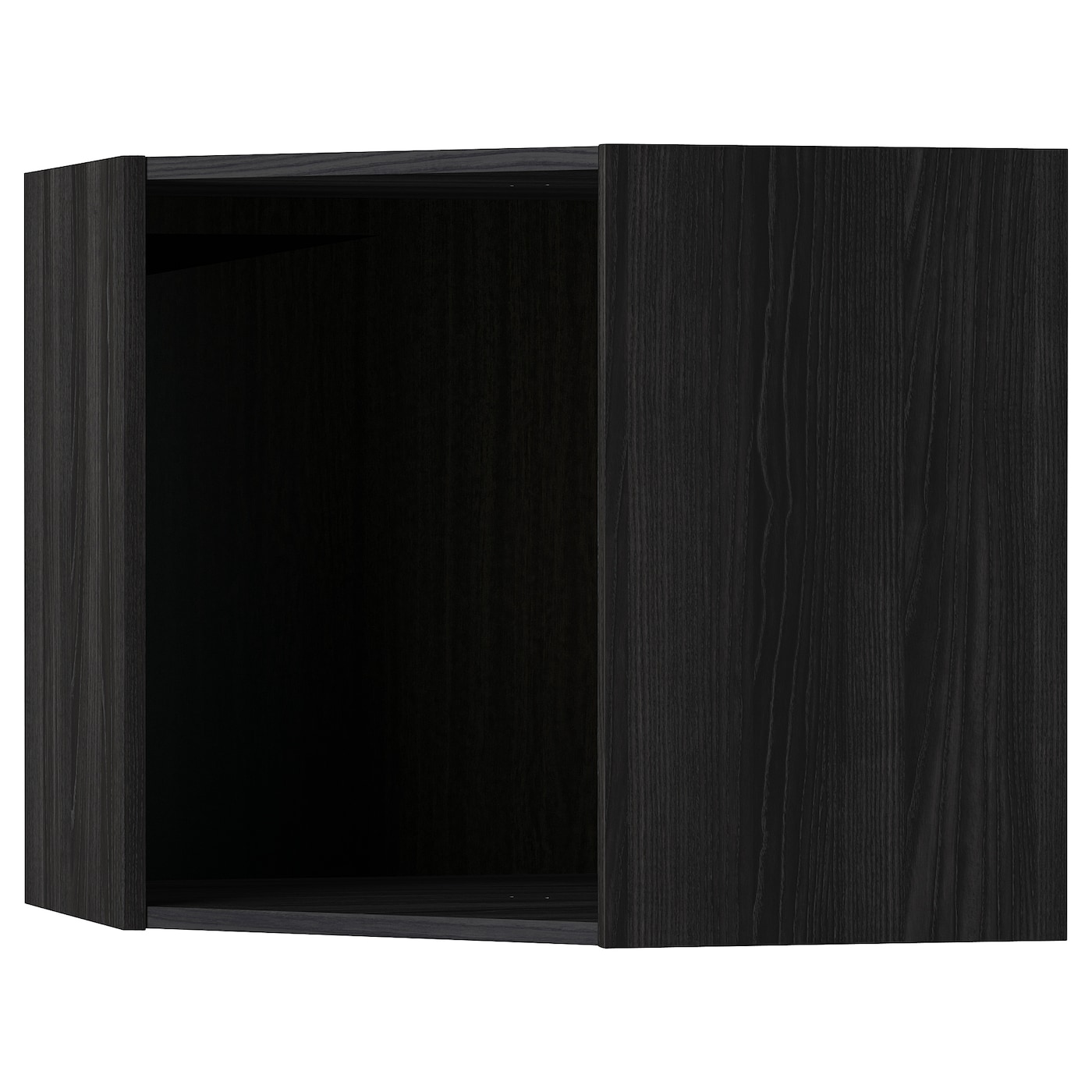 Каркас углового навесного шкафа - METOD IKEA/МЕТОД ИКЕА, 60х67,5 см, черный