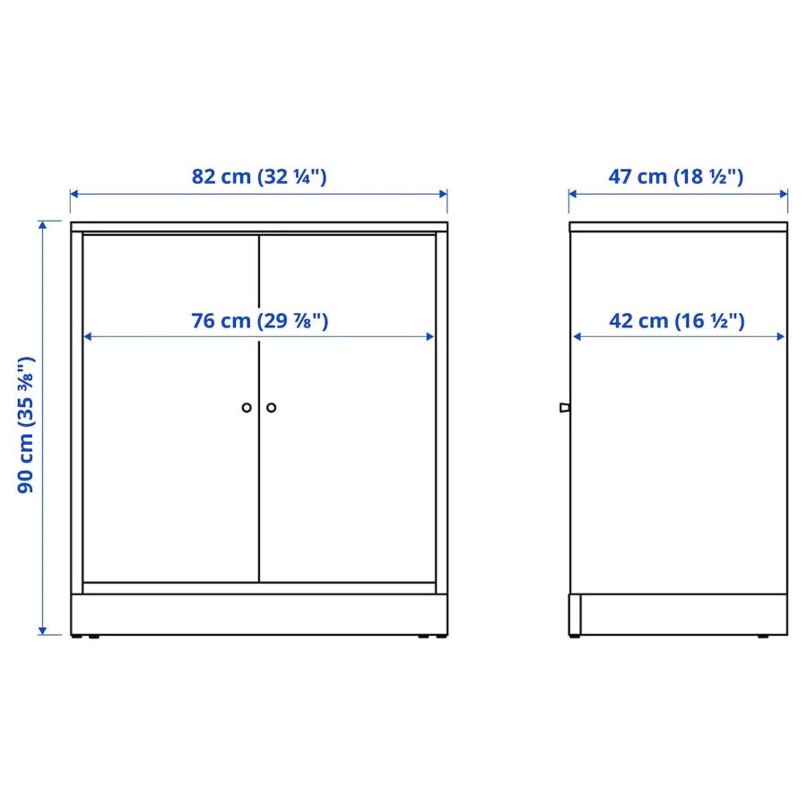 Шкаф - TONSTAD  IKEA/ ТОНСТАД  ИКЕА, 82x47x90 см, под беленый дуб (изображение №5)