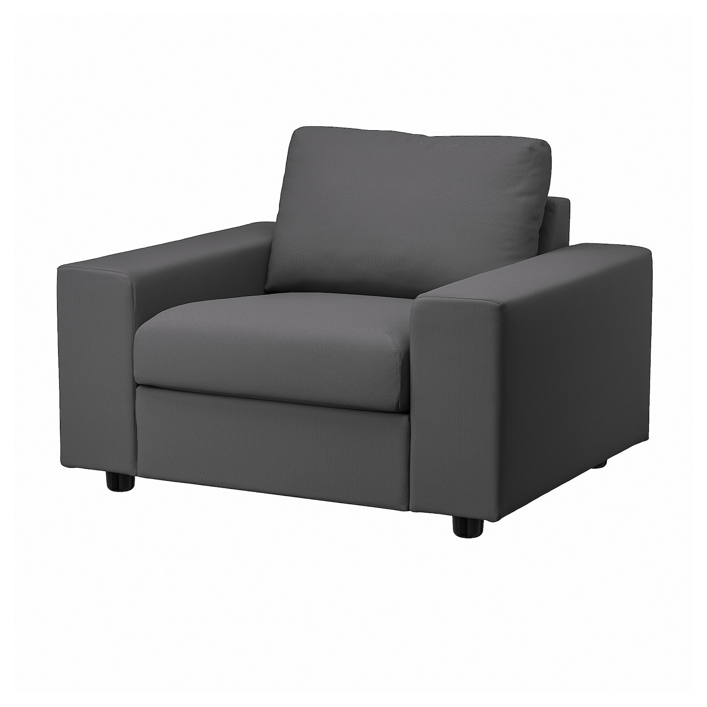 Кресло - IKEA VIMLE, 115х98х83 см, серый, ВИМЛЕ ИКЕА