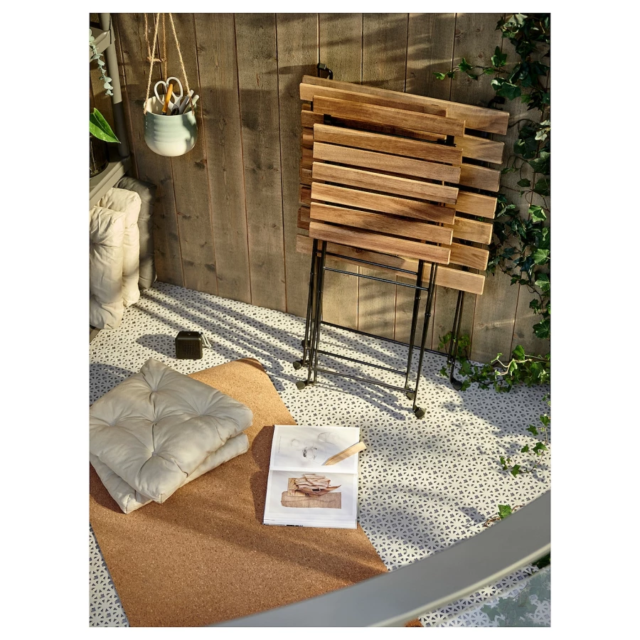 Складной комплект стула и стола - TÄRNÖ /TАRNО IKEA/ТЭРНО ИКЕА, 93х39х9 см, коричневый (изображение №14)