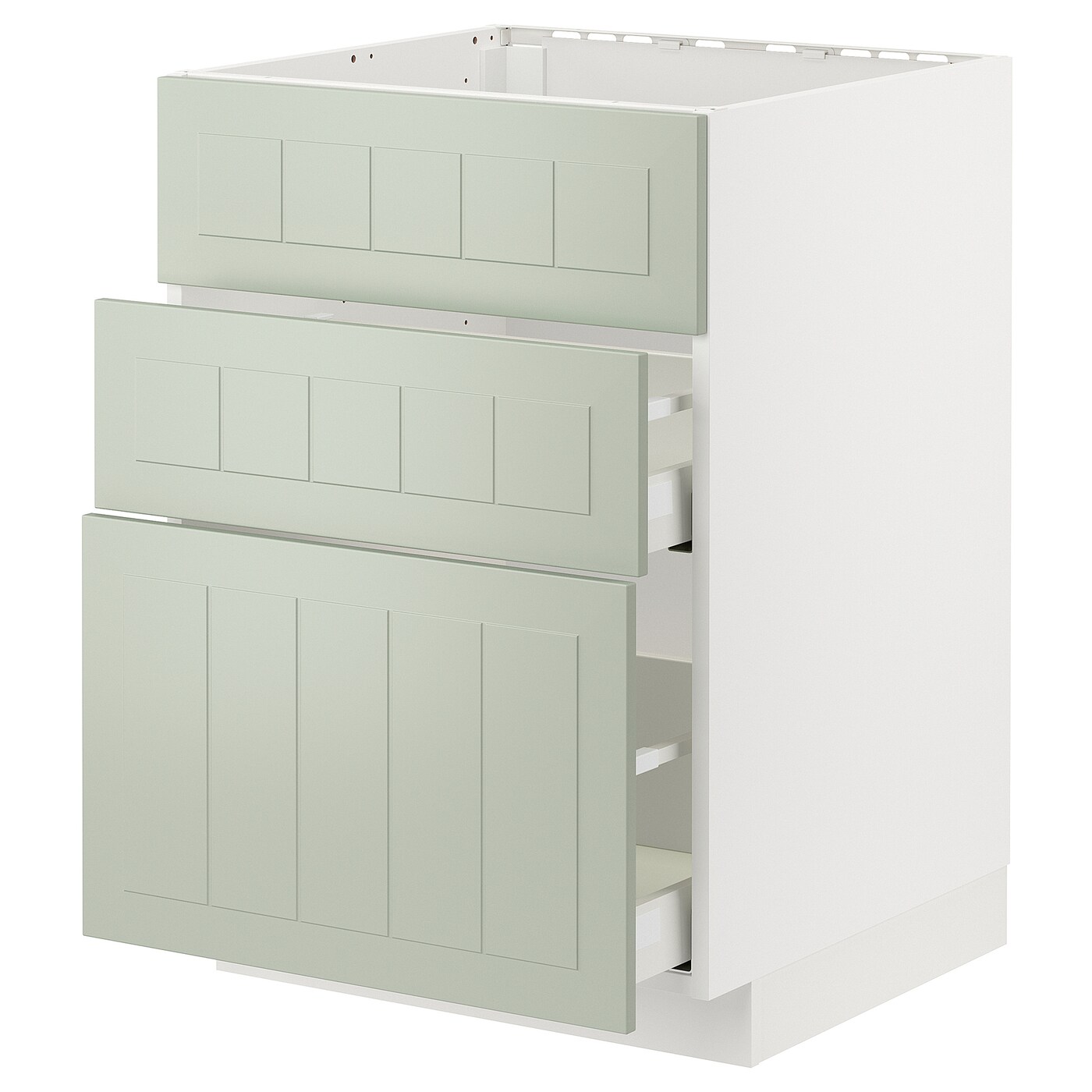 Напольный шкаф - METOD / MAXIMERA IKEA/ МЕТОД/ МАКСИМЕРА ИКЕА,  88х60 см, белый/светло-зеленый