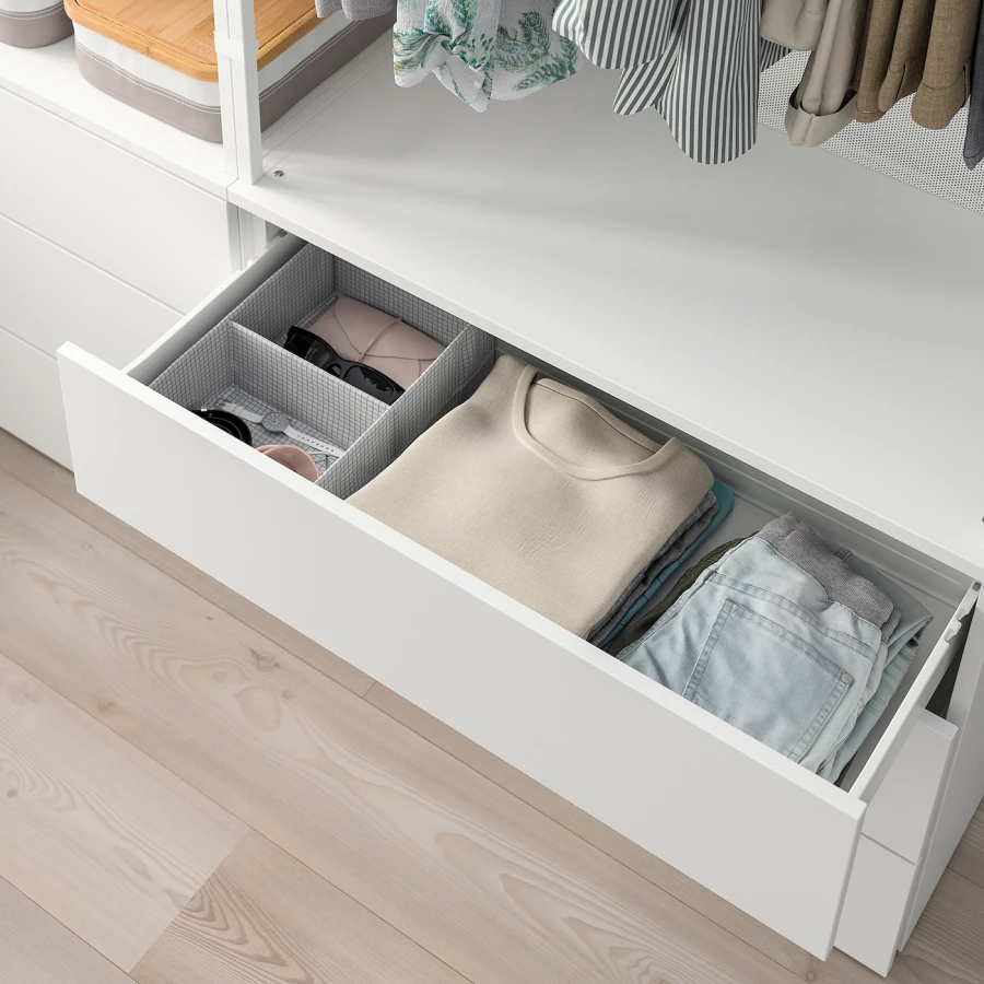 Шкаф с 6 ящиками - IKEA PLATSA/ПЛАТСА ИКЕА, 42х140х241 см, белый (изображение №7)