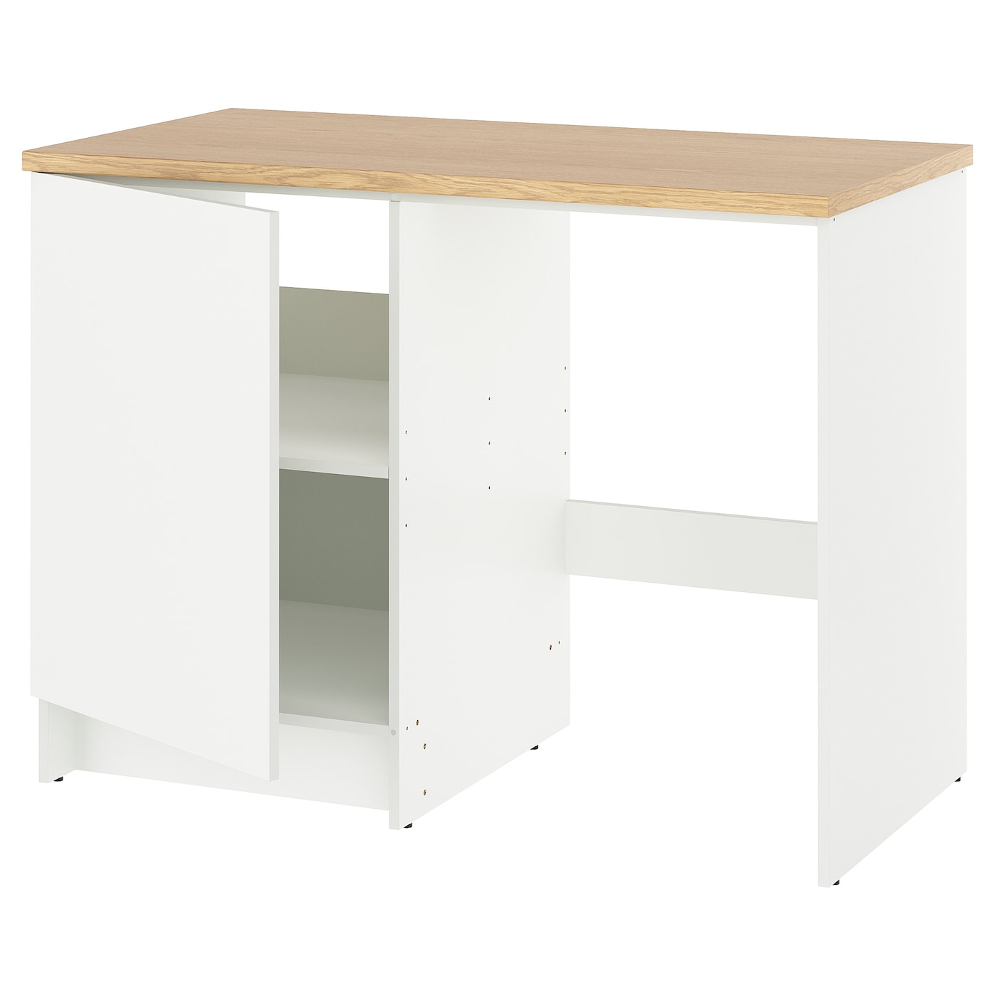 Напольный шкаф - IKEA KNOXHULT/ИКЕА КНОКСХУЛЬТ, белый/под беленный дуб