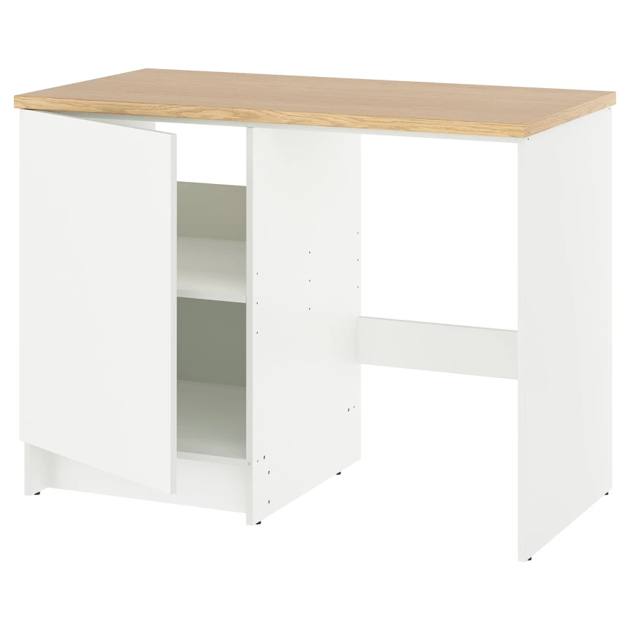 Напольный шкаф - IKEA KNOXHULT/ИКЕА КНОКСХУЛЬТ, белый/под беленный дуб (изображение №1)