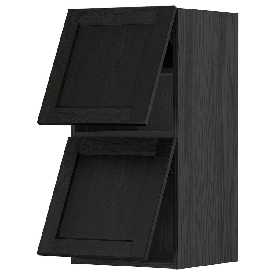 Навесной шкаф - METOD IKEA/ МЕТОД ИКЕА, 80х40 см, черный (изображение №1)