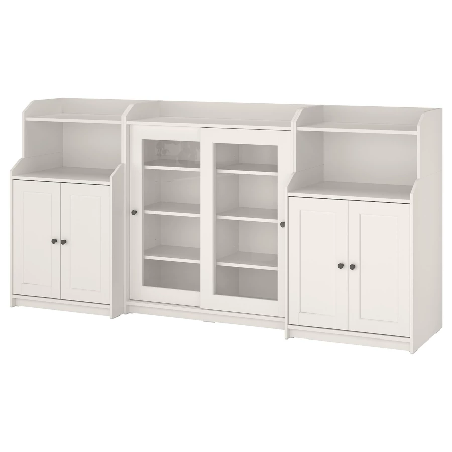 Консольный стол - IKEA HAUGA/ХАУГА ИКЕА, 116х46х244 см, белый (изображение №1)