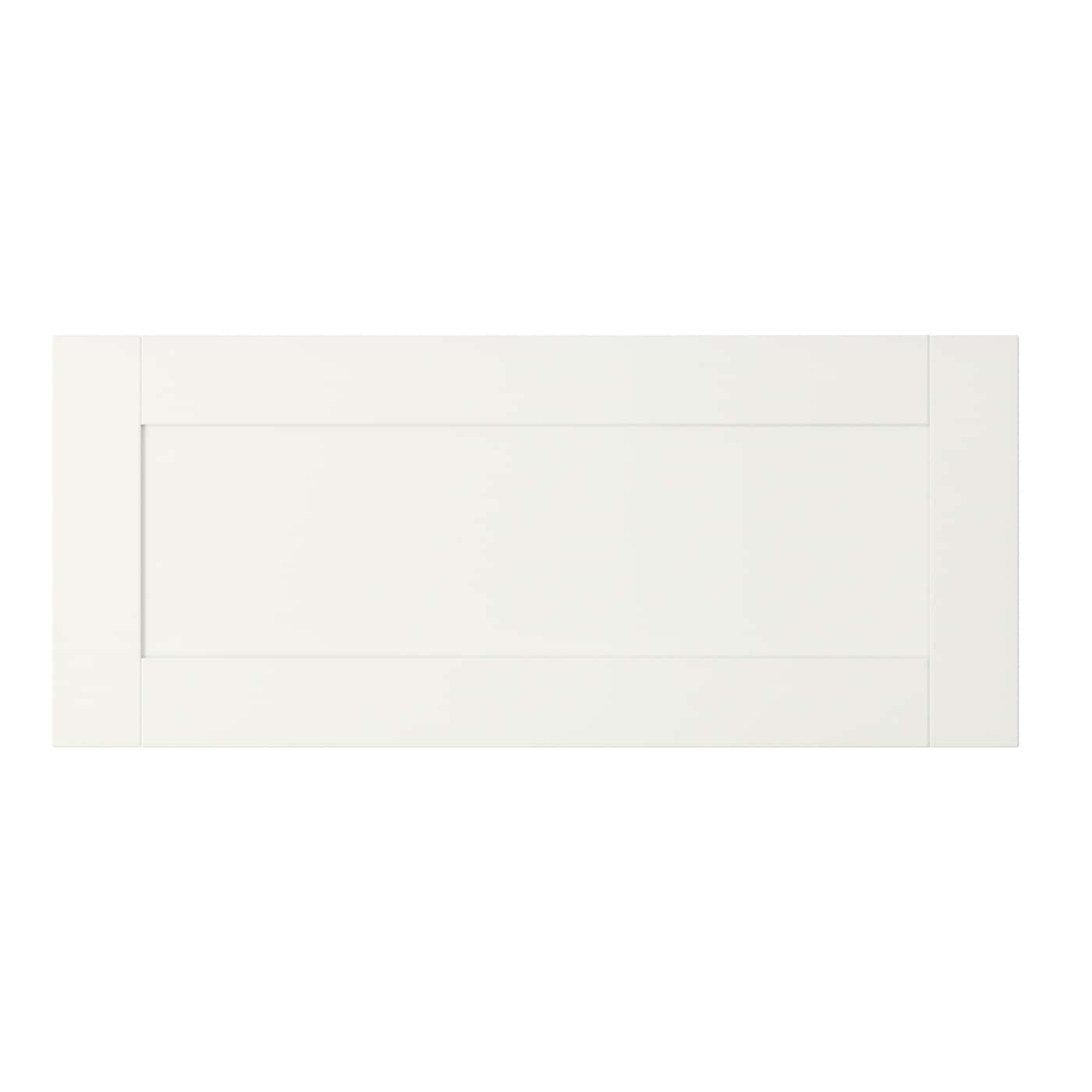 Стеклянная дверца - HANVIKEN IKEA/ ХАНВИКЕН ИКЕА,  60x26 см, белый