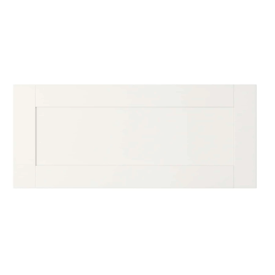 Стеклянная дверца - HANVIKEN IKEA/ ХАНВИКЕН ИКЕА,  60x26 см, белый (изображение №1)