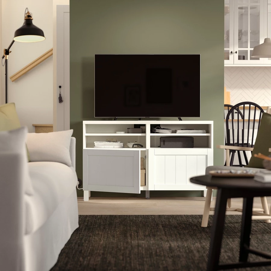 IKEA BESTÅ Тумба под телевизор с дверцами ИКЕА (изображение №2)