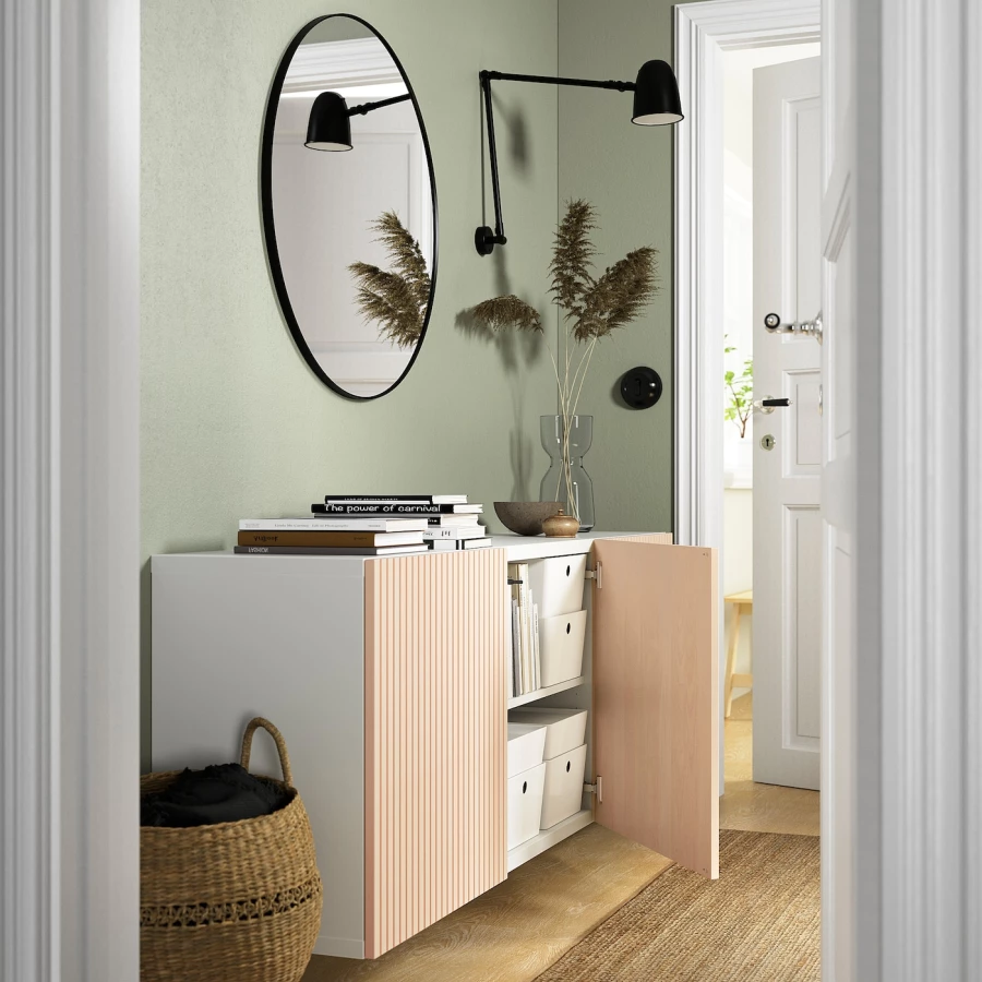 Навесной шкаф - IKEA BESTÅ/BESTA, 180x42x64 см, коричневый, БЕСТО ИКЕА (изображение №2)