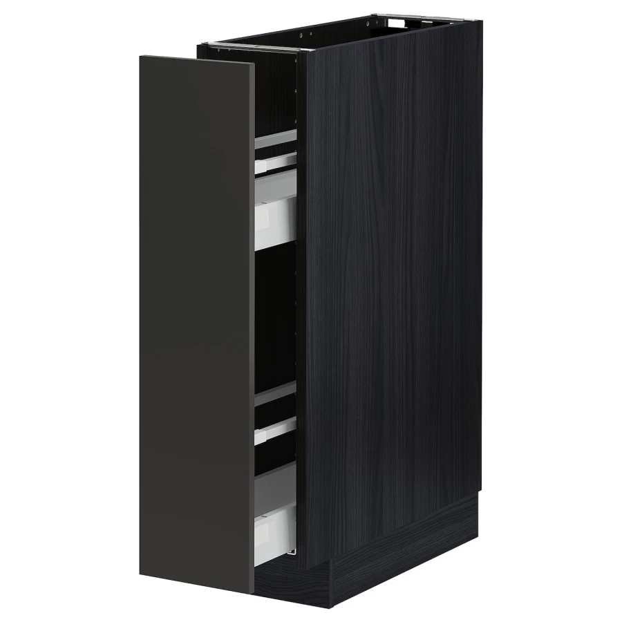 Напольный шкаф - METOD / MAXIMERA IKEA/ МЕТОД/ МАКСИМЕРА ИКЕА,  88х20 см,черный (изображение №1)