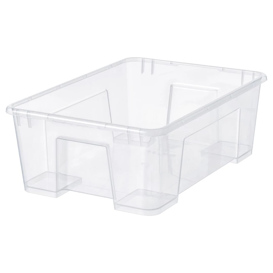 Коробка - SAMLA IKEA/САМЛА ИКЕА, 39х14 см, прозрачный (изображение №1)