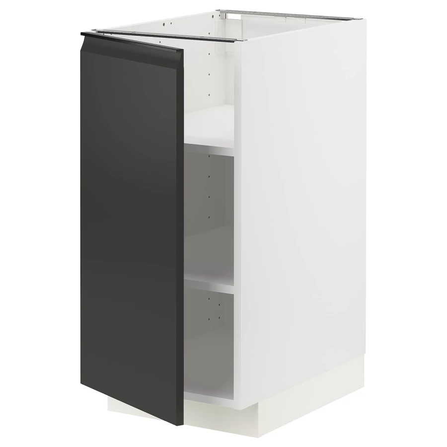 Напольный шкаф - METOD IKEA/ МЕТОД ИКЕА,  88х40 см, белый/черный (изображение №1)