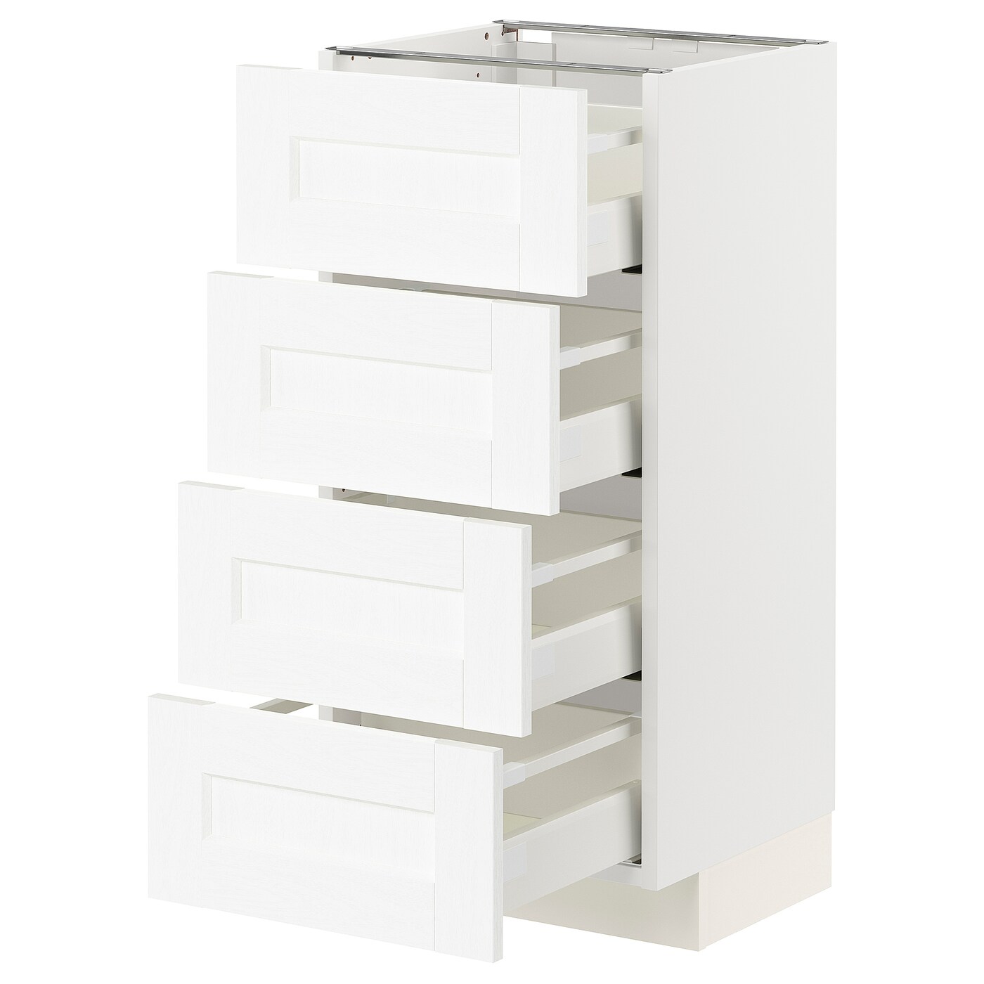 Напольный кухонный шкаф  - IKEA METOD MAXIMERA, 88x39,5x40см, белый, МЕТОД МАКСИМЕРА ИКЕА