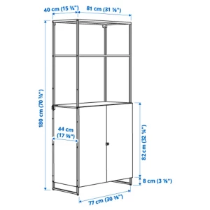 Второе фото. Книжный шкаф - JOSTEIN IKEA/ ЙОСТЕЙН ИКЕА, 180х81 см, белый