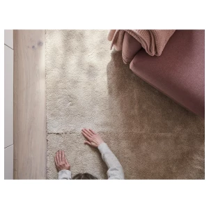 Второе фото. Ковер - IKEA STOENSE/СТОЭНСЕ ИКЕА, 150х80 см, бежевый