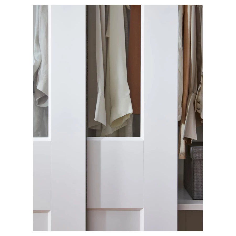 Раздвижные двери - IKEA GRIMO/ГРИМО ИКЕА, 236х150 см, белый (изображение №2)