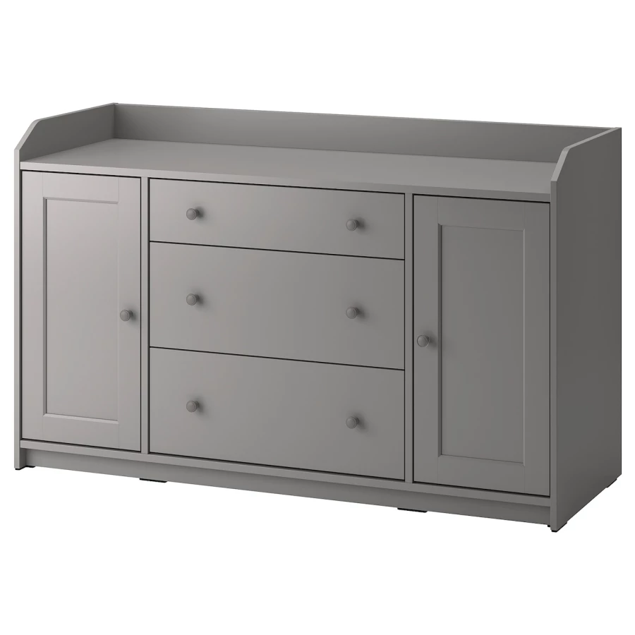 Шкаф - HAUGA IKEA/ ХАУГА ИКЕА,  140x84 см, серый (изображение №1)