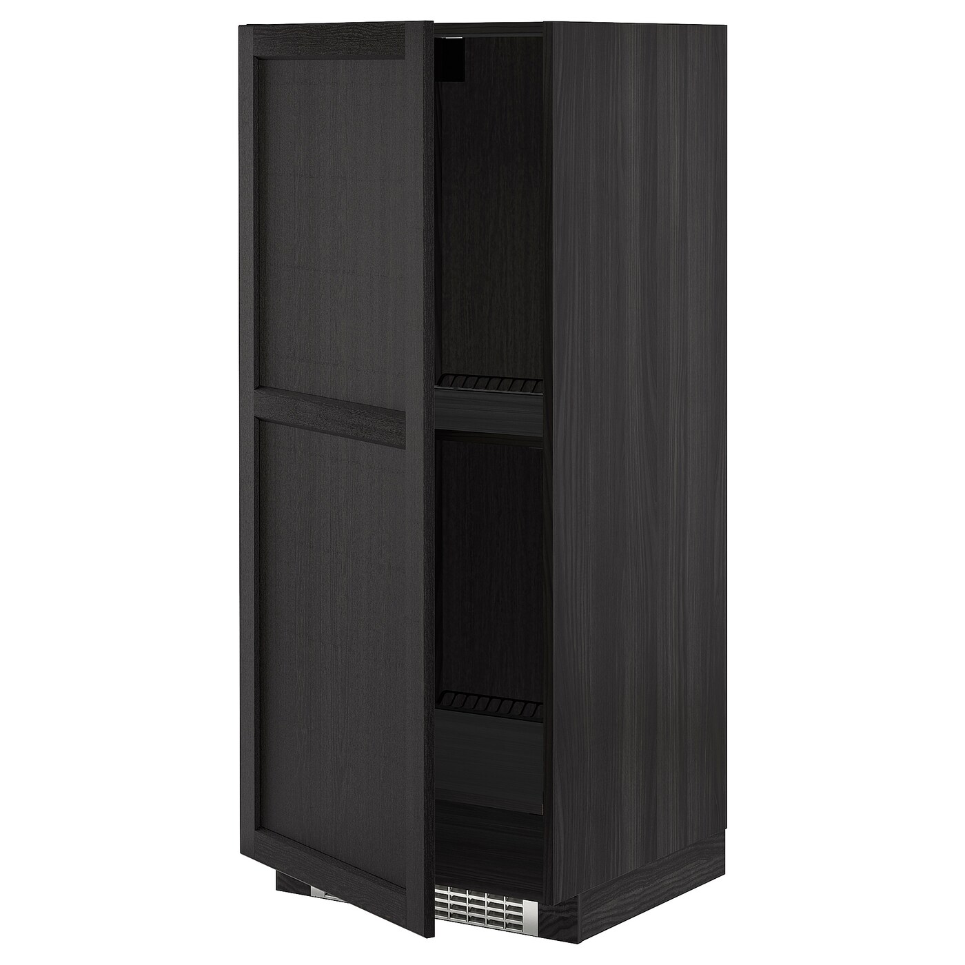 Шкаф для встроенной техники - IKEA METOD, 148x62x60см, черный, МЕТОД  ИКЕА