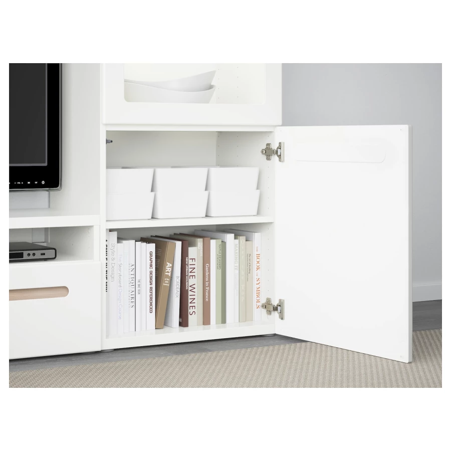 Коробка с крышкой - KUGGIS IKEA/  КУГГИС ИКЕА, 18x26x8 см, белый (изображение №4)