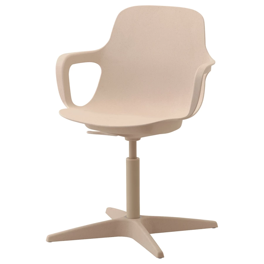 Офисный стул - IKEA ODGER, 68x68x90см, бежевый, ОДГЕР ИКЕА (изображение №1)