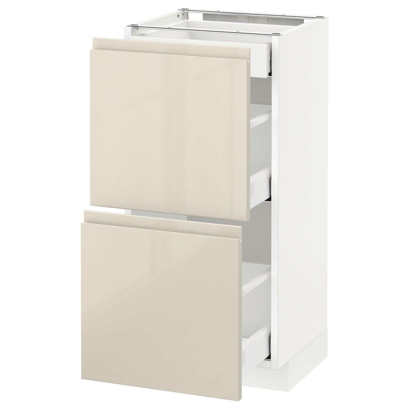 Напольный кухонный шкаф  - IKEA METOD MAXIMERA, 88x39,1x40см, белый/бежевый, МЕТОД МАКСИМЕРА ИКЕА