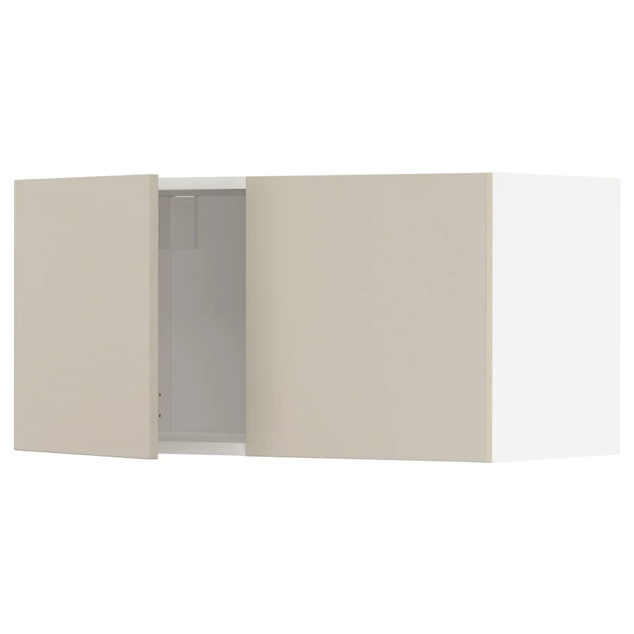 Навесной шкаф - METOD IKEA/ МЕТОД ИКЕА, 40х80 см, белый/бежевый (изображение №1)