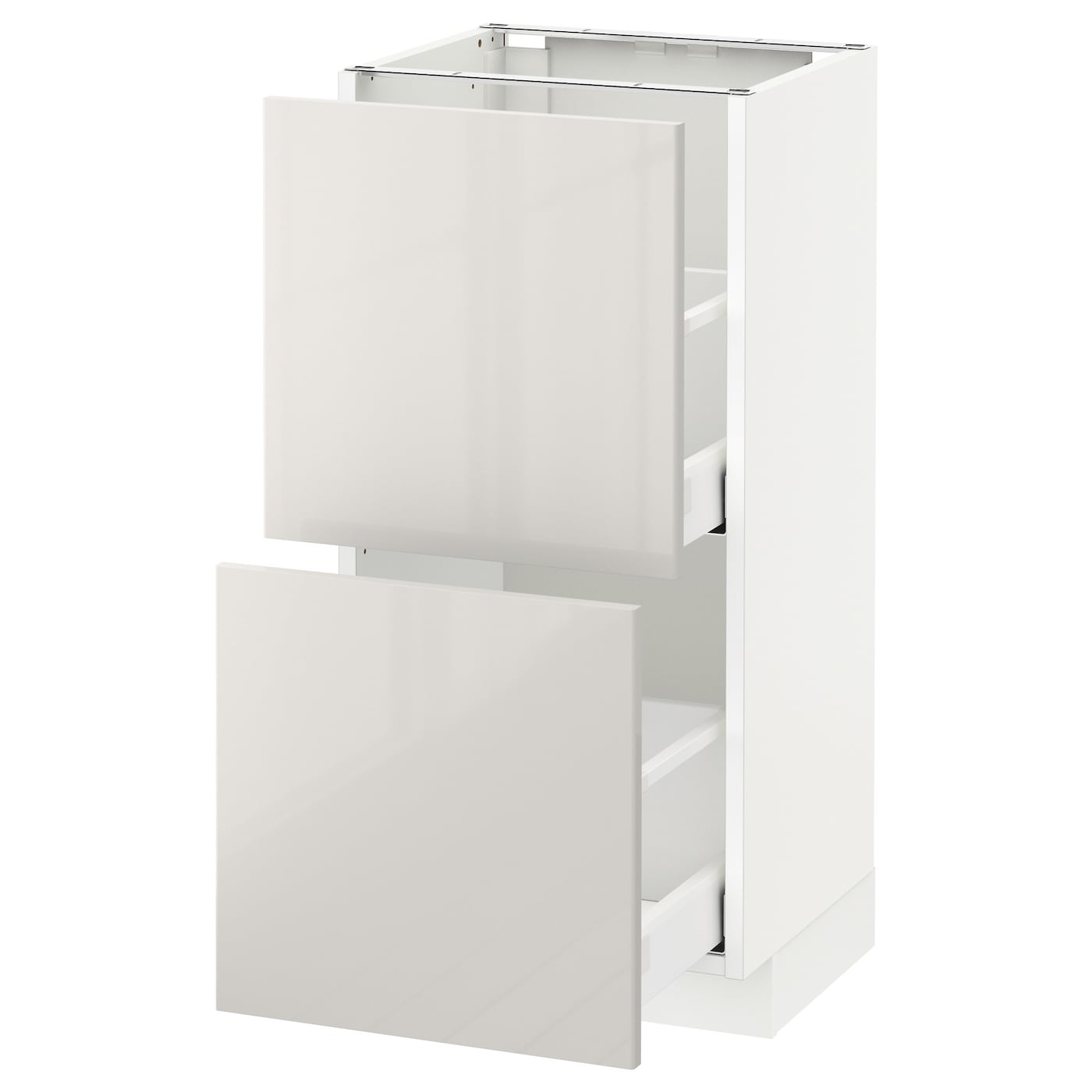 Напольный шкаф - IKEA METOD MAXIMERA, 88x39x40см,белый/светло-серый, МЕТОД МАКСИМЕРА ИКЕА