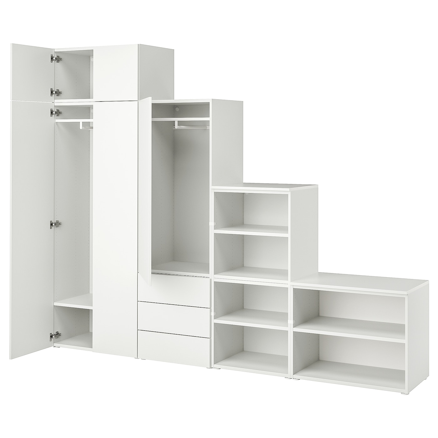 Платяной шкаф - PLATSA/IKEA/ ПЛАТСА ИКЕА,280x42x221 см, белый