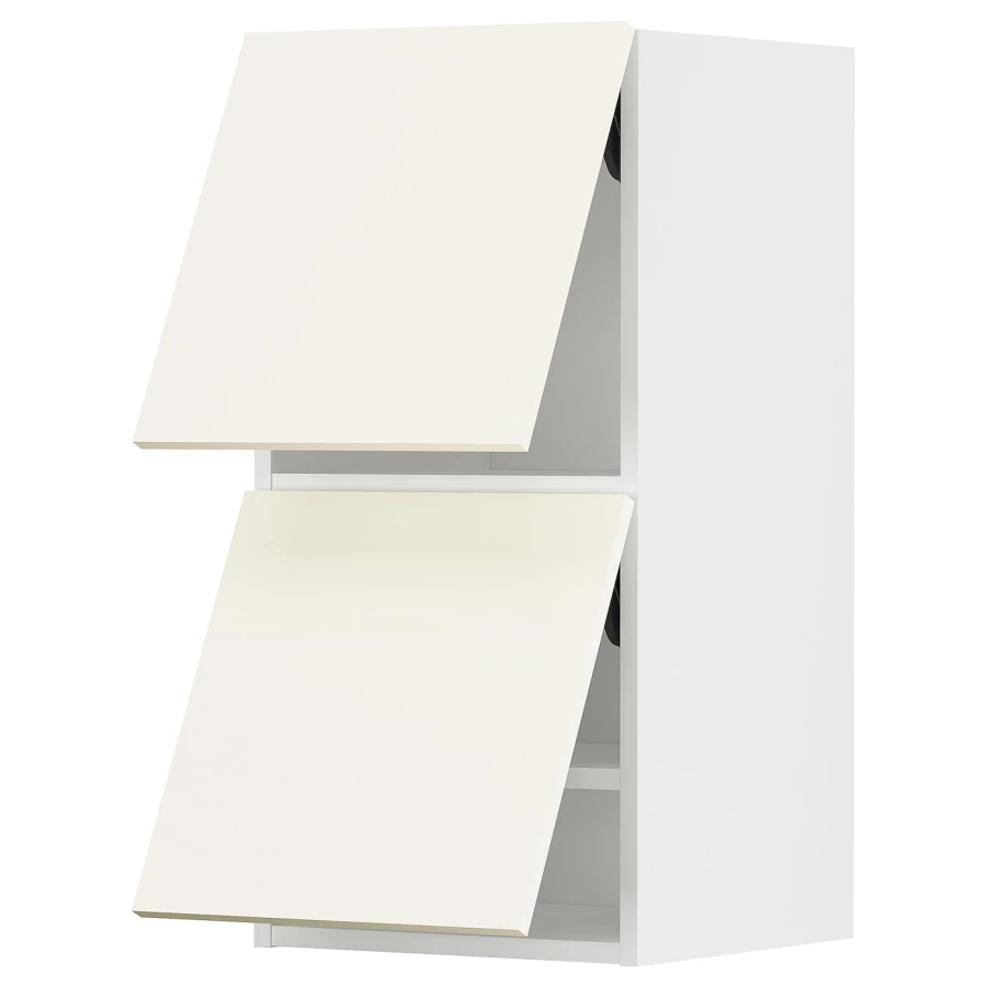 Навесной шкаф -  METOD  IKEA/  МЕТОД ИКЕА, 40х80 см, белый/кремовый (изображение №1)