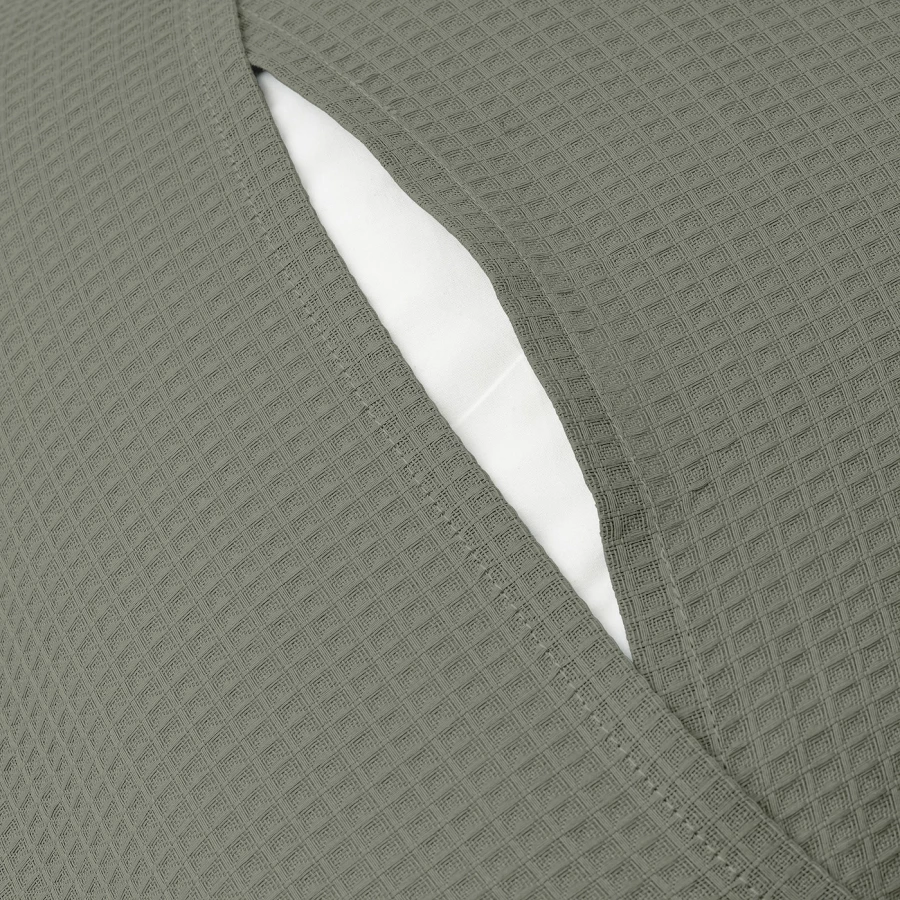 Чехол на подушку - EBBATILDA IKEA/ЭББАТИЛЬДА ИКЕА, 50x50 см,  темно-зеленый (изображение №4)