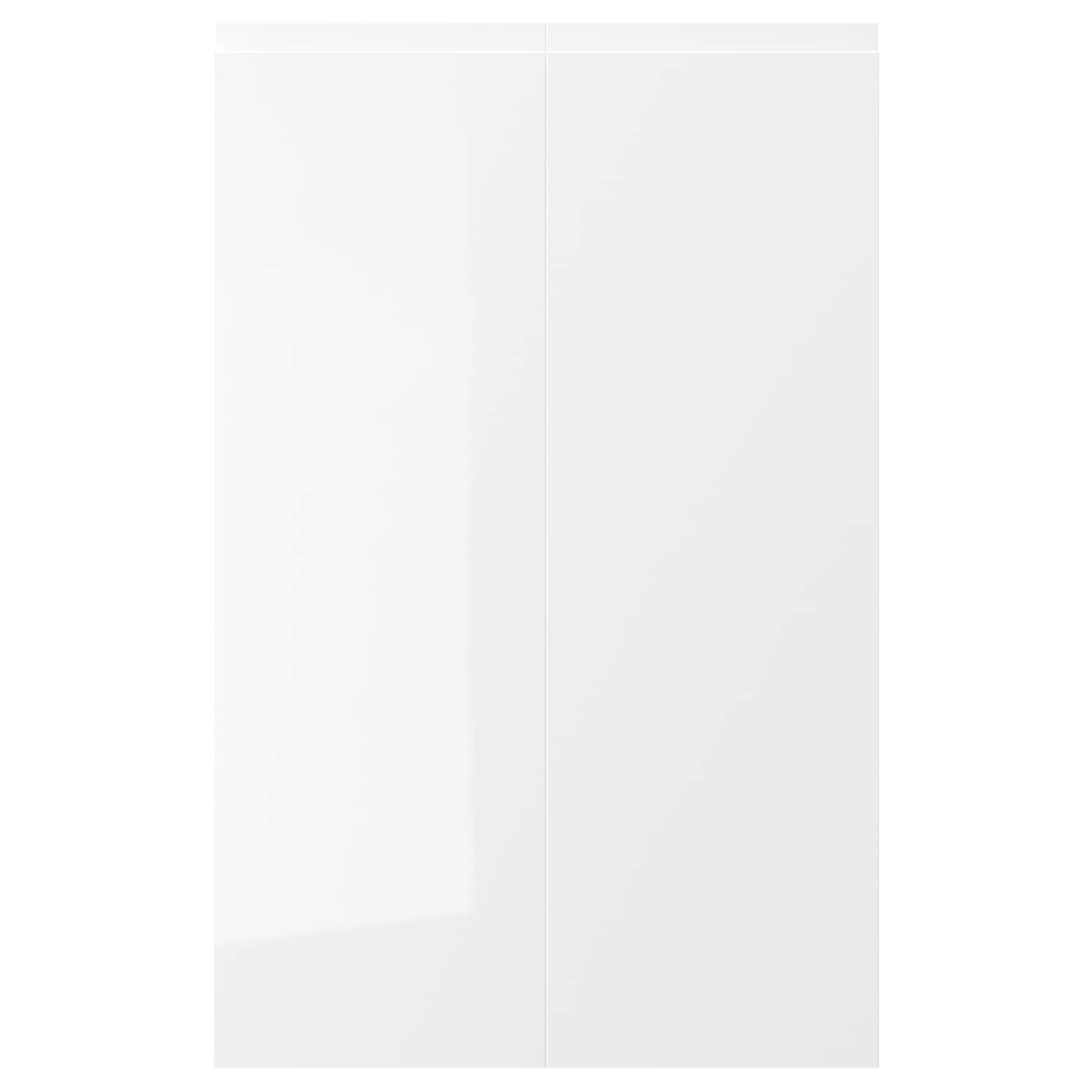 Дверца (левая), 2 шт. - IKEA VOXTORP, 80х25 см, белый, ВОКСТОРП ИКЕА