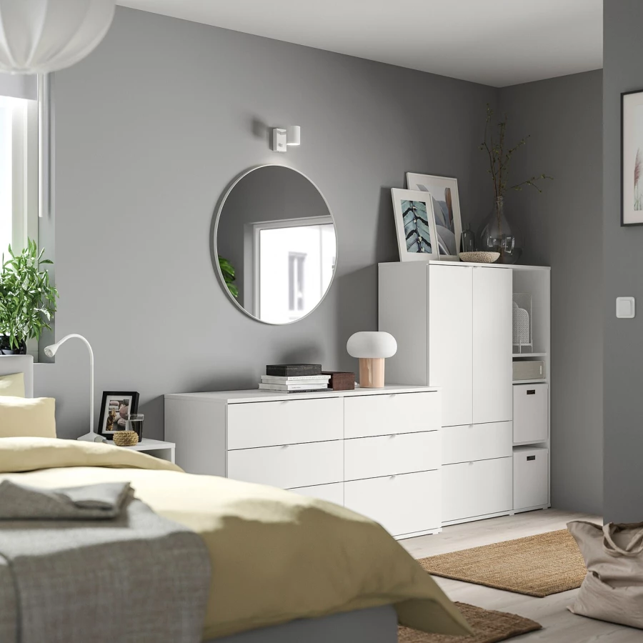 Комбинация для хранения - VIHALS IKEA/ ВИХАЛС ИКЕА, 245x47x140 см , белый (изображение №2)